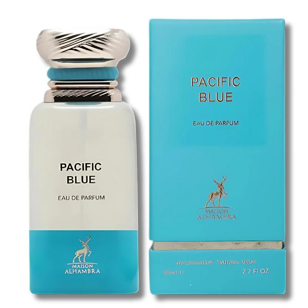 Pacific Blue by Maison Alhambra | 100ml Eau de Parfum Spray | Citrus Neroli & White Floral Perfume | Fresh Aromatic Unisex Scent | Long Lasting Everyday Luxury | FREE Fast UK Delivery