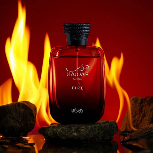Rasasi Hawas Fire – New 2025 Unisex Amber Perfume 100ml EDP