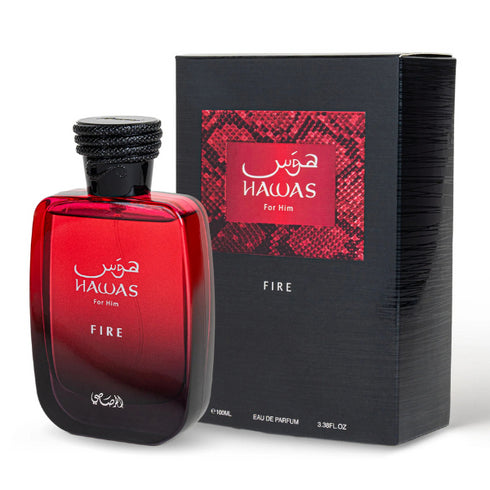Rasasi Hawas Fire – New 2025 Unisex Amber Perfume 100ml EDP