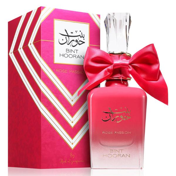 Bint Hooran Rose Passion 100ml by Ard Al Zaafaran | Sweet Rose Candy, Fruity & Vanilla Perfume for Women | Floral Fruity Gourmand Scent | Long-Lasting Arabian Eau de Parfum | FREE Fast UK Delivery