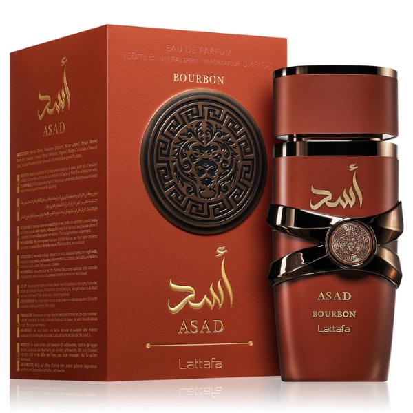 Asad Bourbon by Lattafa Perfumes – Sweet Boozy Vanilla Cacao Cologne for Men | Viral Amber Oud Fragrance | Long Lasting Fresh Spicy Scent | Aromatic Daily Perfume Spray | Strong Projection | Free Fast Delivery